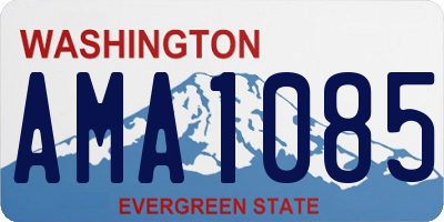 WA license plate AMA1085