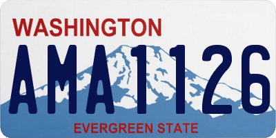 WA license plate AMA1126
