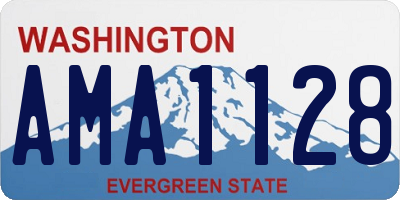 WA license plate AMA1128