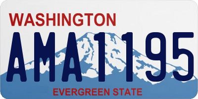 WA license plate AMA1195