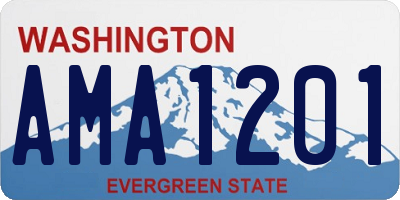 WA license plate AMA1201