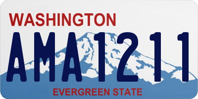 WA license plate AMA1211