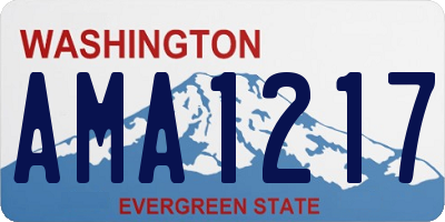 WA license plate AMA1217