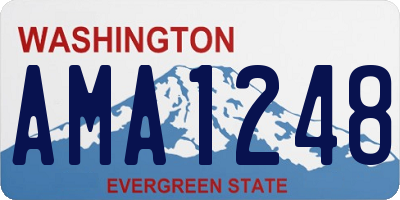 WA license plate AMA1248