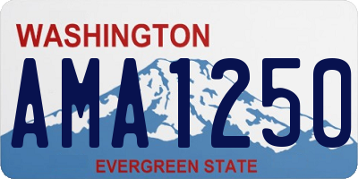 WA license plate AMA1250