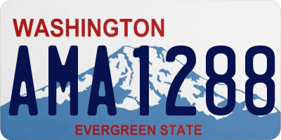 WA license plate AMA1288