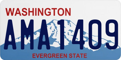 WA license plate AMA1409