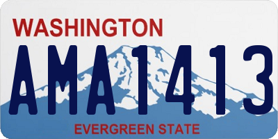 WA license plate AMA1413