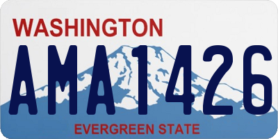 WA license plate AMA1426
