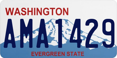 WA license plate AMA1429