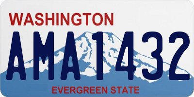 WA license plate AMA1432