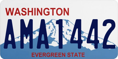 WA license plate AMA1442