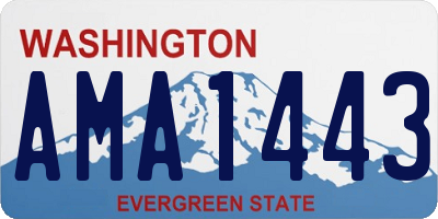 WA license plate AMA1443