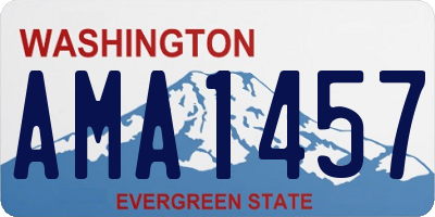 WA license plate AMA1457