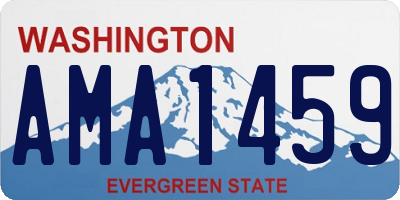 WA license plate AMA1459