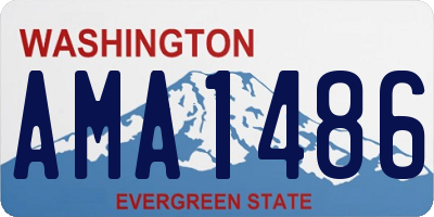 WA license plate AMA1486