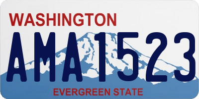 WA license plate AMA1523