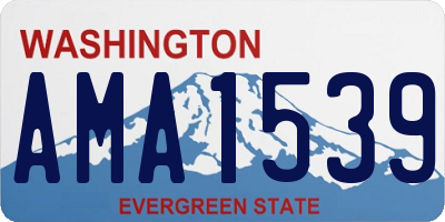 WA license plate AMA1539