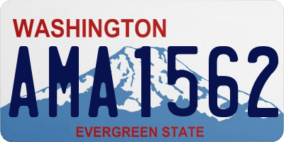 WA license plate AMA1562