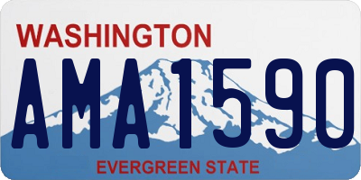 WA license plate AMA1590