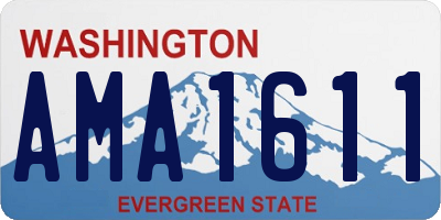 WA license plate AMA1611