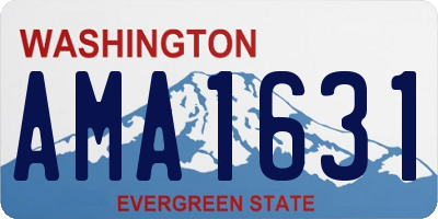 WA license plate AMA1631