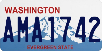 WA license plate AMA1742