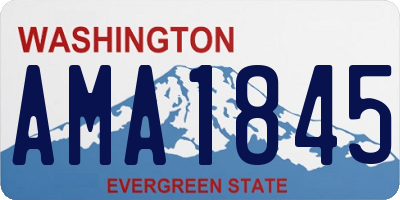 WA license plate AMA1845
