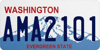 WA license plate AMA2101
