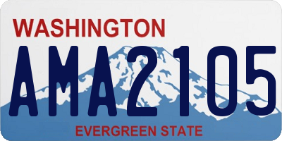 WA license plate AMA2105