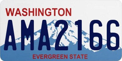 WA license plate AMA2166