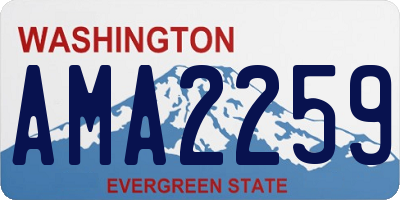 WA license plate AMA2259