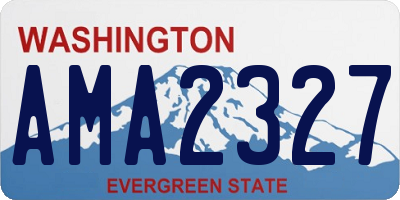 WA license plate AMA2327