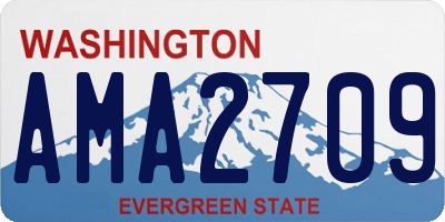 WA license plate AMA2709