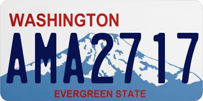 WA license plate AMA2717