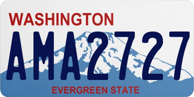 WA license plate AMA2727
