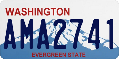WA license plate AMA2741