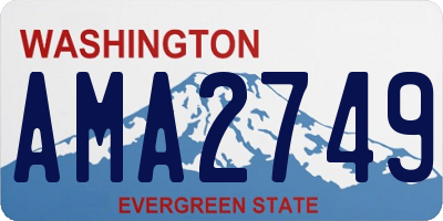 WA license plate AMA2749