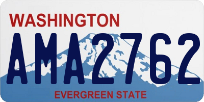 WA license plate AMA2762