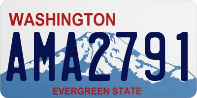 WA license plate AMA2791