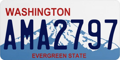 WA license plate AMA2797