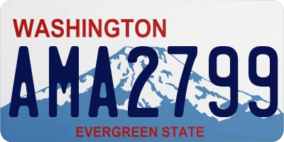 WA license plate AMA2799