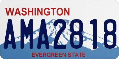 WA license plate AMA2818