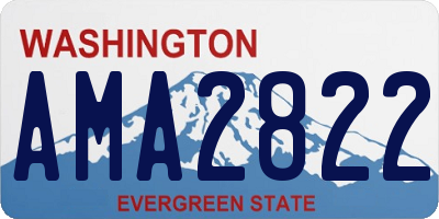 WA license plate AMA2822