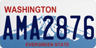 WA license plate AMA2876