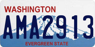 WA license plate AMA2913
