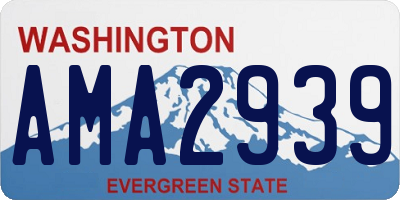 WA license plate AMA2939