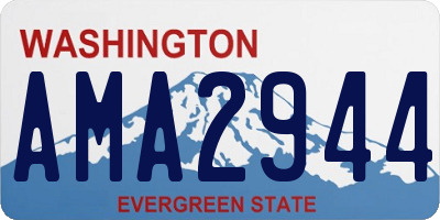 WA license plate AMA2944