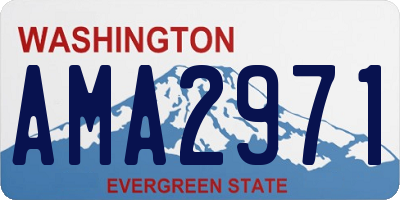 WA license plate AMA2971