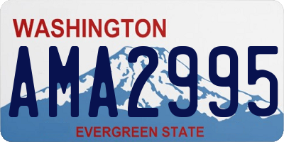 WA license plate AMA2995